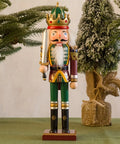 1pc 30cm Nutcracker Soldier Figurine - Wooden Christmas Decor for Home, Office & Tabletop | Perfect for Holiday Parties & Festive Celebrations CozyHaus