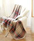 Ultra-Soft Plaid Throw Blanket - Double Layer, Warm & Cozy for Couch or Bed, Allergy-Friendly Flannel, Perfect Christmas Gift for All Seasons CozyHaus