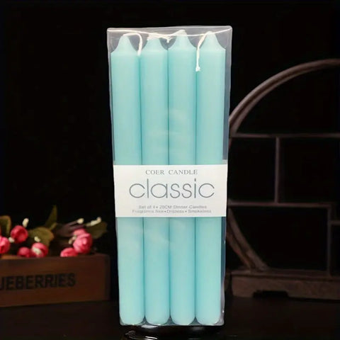 4pcs Straight Candle Creates A Warm And Romantic Atmosphere For Wedding And Church CozyHaus