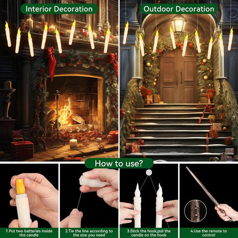 Harry Potter candle | Drijvende LED kaarsen voor warme sfeerverlichting CozyHaus