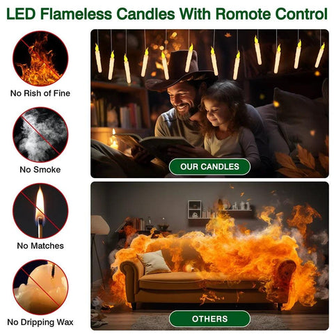 Harry Potter candle | Drijvende LED kaarsen voor warme sfeerverlichting CozyHaus