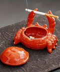 Ceramic Crab Ashtray, Unique Shepherd Design, Perfect for Home & Office Decor, Ideal Father's Day or Boyfriend Gift, No Power Required, Battery Not Included CozyHaus