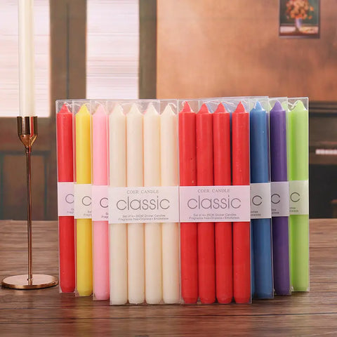 4pcs Straight Candle Creates A Warm And Romantic Atmosphere For Wedding And Church CozyHaus