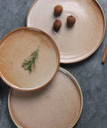 Elegant Japanese Ceramic Dish For Salad & Pasta - Round, Perfect For Culinary Presentations CozyHaus