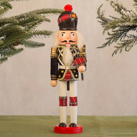 1pc 30cm Nutcracker Soldier Figurine - Wooden Christmas Decor for Home, Office & Tabletop | Perfect for Holiday Parties & Festive Celebrations CozyHaus