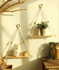 Wandplank - Houten Macrame muurplank CozyHaus