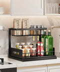 2-Tier Pull-Out Under Sink Organizer - Metal Storage Shelf for Kitchen & Bathroom Cabinets, Space-Saving Design CozyHaus