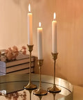 3pcs Elegant Metal Candle Holders Set - Perfect for Romantic Dinners, Wedding Anniversaries, Home & Hotel Decor, Birthday Gifts - Ideal Table Centerpieces for Parties & Catering Events (Candles Not Included) CozyHaus