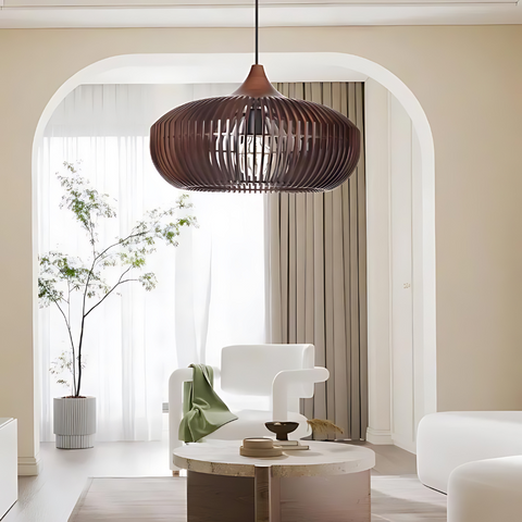 Lehalo Du Zen Hanglamp – Minimalistische Houten Japandi Hanglamp