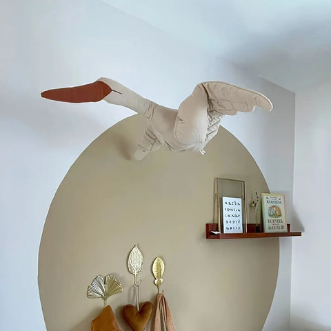 Contemporary White Swan Decoration: No Feathers, No Power, Perfect for Bedroom or Living Room CozyHaus