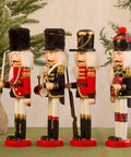 1pc 30cm Nutcracker Soldier Figurine - Wooden Christmas Decor for Home, Office & Tabletop | Perfect for Holiday Parties & Festive Celebrations CozyHaus