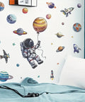 Creative Astronaut & Rocket Wall Decal - Self-Adhesive PVC Sticker for Bedroom and Living Room Decor CozyHaus