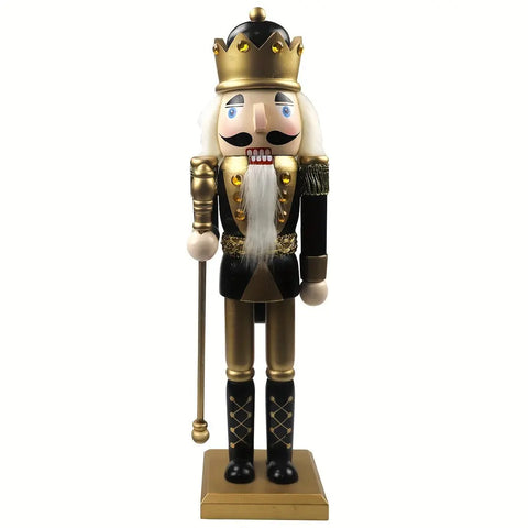 Elegant Wooden Nutcracker Figurine - Perfect for Christmas, Weddings & Home Decor | Versatile Tabletop Accent for Holiday Parties & Themed Events CozyHaus