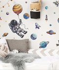 Creative Astronaut & Rocket Wall Decal - Self-Adhesive PVC Sticker for Bedroom and Living Room Decor CozyHaus