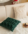 1pc/2pcs, Christmas Plush Pillow Cover Single Side Embroidered Wool Snowflake Christmas Tree Living Room Sofa Cushion Party Decoration Pillow Cover CozyHaus