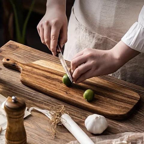 1pc Lovesick Wood Creative With Handle Cutting Board, Serving Plate, Cheese Board, Fruit Plate, Steak Plate, And Storage Plate CozyHaus