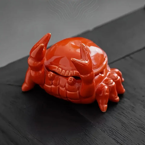 Ceramic Crab Ashtray, Unique Shepherd Design, Perfect for Home & Office Decor, Ideal Father's Day or Boyfriend Gift, No Power Required, Battery Not Included CozyHaus