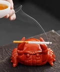 Ceramic Crab Ashtray, Unique Shepherd Design, Perfect for Home & Office Decor, Ideal Father's Day or Boyfriend Gift, No Power Required, Battery Not Included CozyHaus