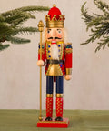 1pc 30cm Nutcracker Soldier Figurine - Wooden Christmas Decor for Home, Office & Tabletop | Perfect for Holiday Parties & Festive Celebrations CozyHaus