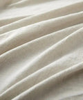 Linen stof close up beige