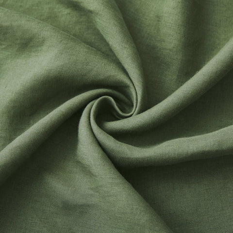 Linen stof close up licht sage