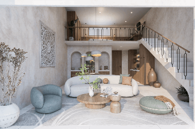 Moderne Wabi Hanglamp – Stijlvolle Hars Kroonluchter