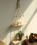 Wandplank - Houten Macrame muurplank CozyHaus