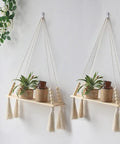 Wandplank - Houten Macrame muurplank CozyHaus