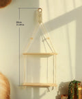 Wandplank - Houten Macrame muurplank CozyHaus