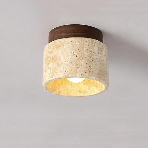 Freja - Marmer & Hout Plafondlamp CozyHaus