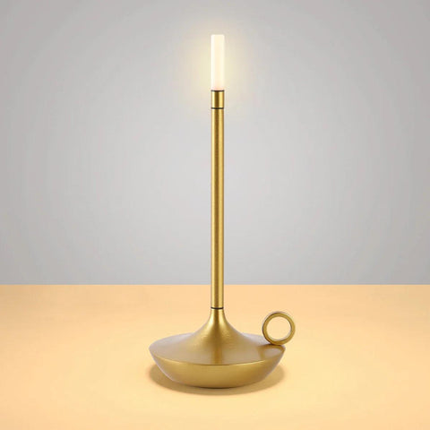 Tafellamp - Bureaulamp - Oplaadbare draadloze touch lamp - USB-C - Slaapkamer-, camping-, bureaulamp - kaarslicht ontwerp CozyHaus