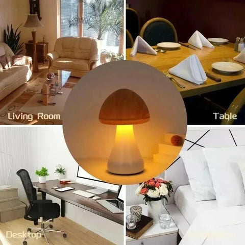 Nachtlamp - Paddenstoel - Slimme Touchbediening - Dimbaar - USB-oplaadbaar CozyHaus