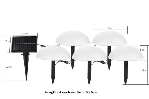 SolarSphere - Gras Buitenlamp 5 stuks CozyHaus