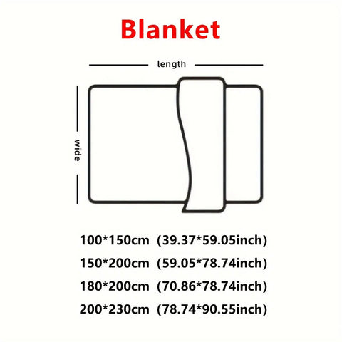 1pc Luxury Solid Color Wide Ribbed Throw Blanket, Soft Plush Flannel Blanket, Cozy Bedding, Sofa Decor, Without Pillowcase Or Insert CozyHaus