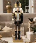 Elegant Wooden Nutcracker Figurine - Perfect for Christmas, Weddings & Home Decor | Versatile Tabletop Accent for Holiday Parties & Themed Events CozyHaus