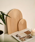 Nordic Wanddecoratie - Aesthetic Boho Houten Bogen Set CozyHaus