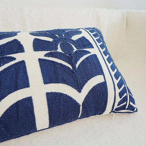 1pc, Exquisite Embroidered American Style Cushion Cover, Available In Multiple Sizes And Suitable For Various Room Types. CozyHaus