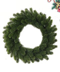 44.96cm Classic Green Pine Needle Christmas Wreath - Artificial, Perfect for Front Door & Indoor/Outdoor Decor, Farmhouse Style Holiday Wall & Window Accent, for Christmas CozyHaus