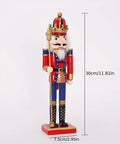 Classic Nutcracker Figurine - 30.48cm Wooden Christmas Decor for Home, Perfect for Bedroom & Various Room Styles, Battery-Free Holiday Tabletop Accent CozyHaus