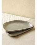 1pc Elegant Ceramic Half-Moon Serving Platter - Creative, Lightweight Design for Sushi & Snacks - Perfect for Home Kitchen and Restaurant Use CozyHaus