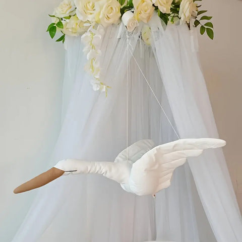 Contemporary White Swan Decoration: No Feathers, No Power, Perfect for Bedroom or Living Room CozyHaus