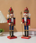 Classic Nutcracker Figurine - 30.48cm Wooden Christmas Decor for Home, Perfect for Bedroom & Various Room Styles, Battery-Free Holiday Tabletop Accent CozyHaus