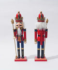 Classic Nutcracker Figurine - 30.48cm Wooden Christmas Decor for Home, Perfect for Bedroom & Various Room Styles, Battery-Free Holiday Tabletop Accent CozyHaus