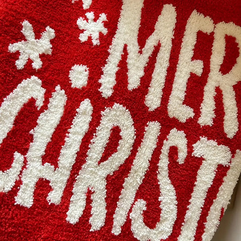 1pc Christmas Bath Mat, Christmas Bathroom Decoration Carpet, Red Bathroom Rugs, Extra Soft And Absorbent Microfiber Cute Holiday Decorative Bath Rugs, Non-Slip Machine Washable Mat, Christmas Decor christmas decorations CozyHaus