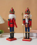 Classic Nutcracker Figurine - 30.48cm Wooden Christmas Decor for Home, Perfect for Bedroom & Various Room Styles, Battery-Free Holiday Tabletop Accent CozyHaus