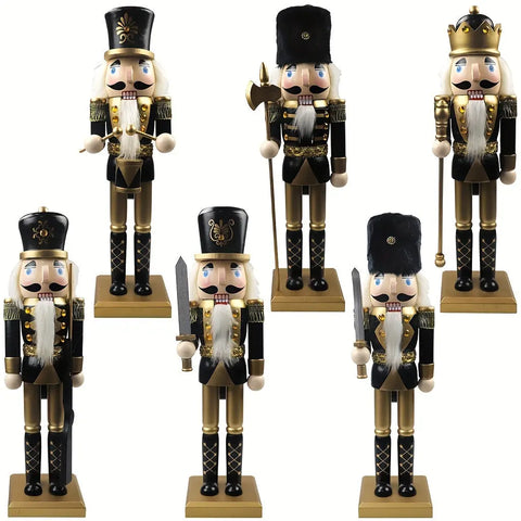 Elegant Wooden Nutcracker Figurine - Perfect for Christmas, Weddings & Home Decor | Versatile Tabletop Accent for Holiday Parties & Themed Events CozyHaus