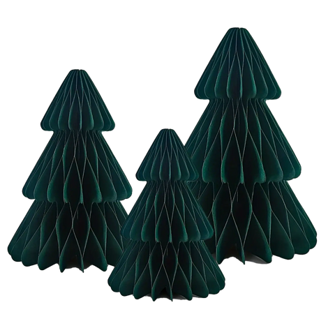 Decoratieve Kerstboom Papier – Set van 3 CozyHaus