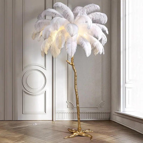 Nordic - Struisvogel Feathers Vloerlamp CozyHaus