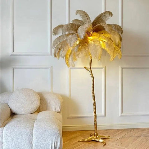 Nordic - Struisvogel Feathers Vloerlamp CozyHaus